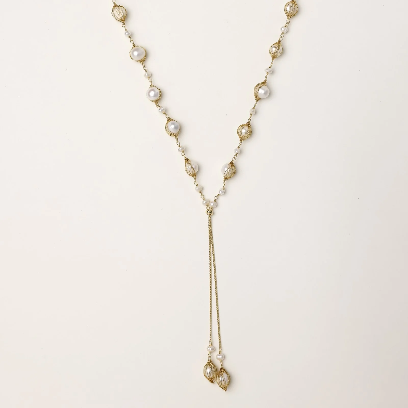 Golden Pearl Lariat