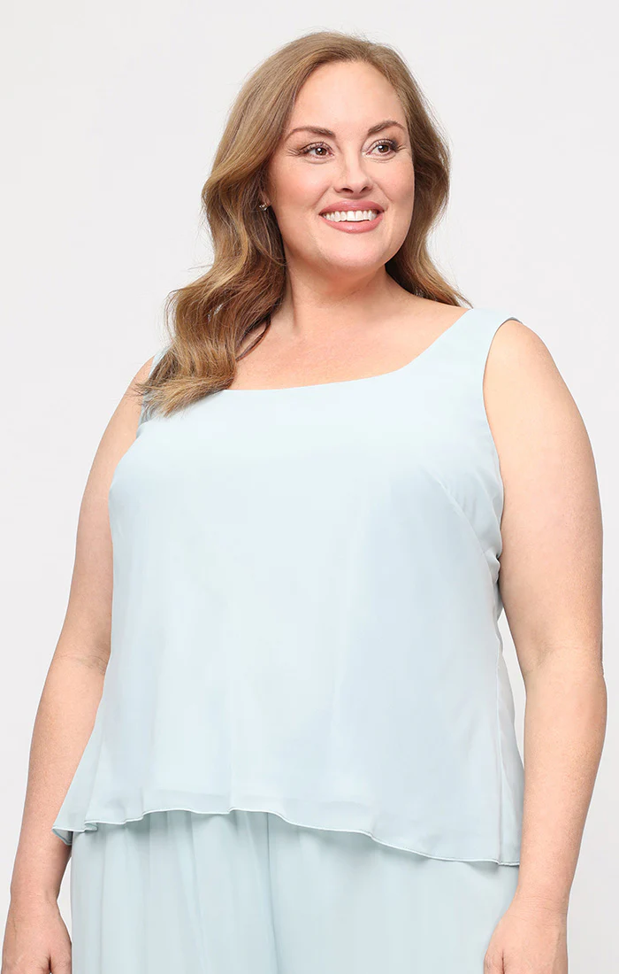 Plus - 3/4 Sleeve Twinset with Illusion Jacket - Image 2