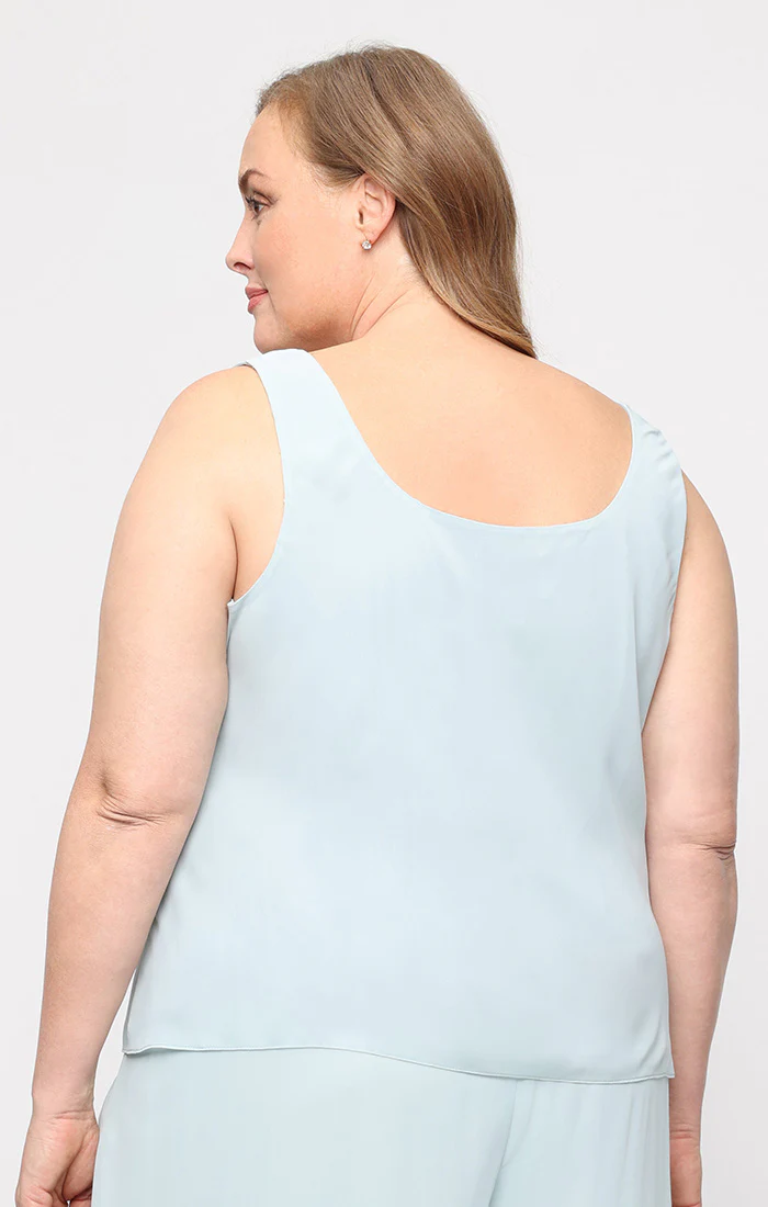 Plus - 3/4 Sleeve Twinset with Illusion Jacket - Image 4