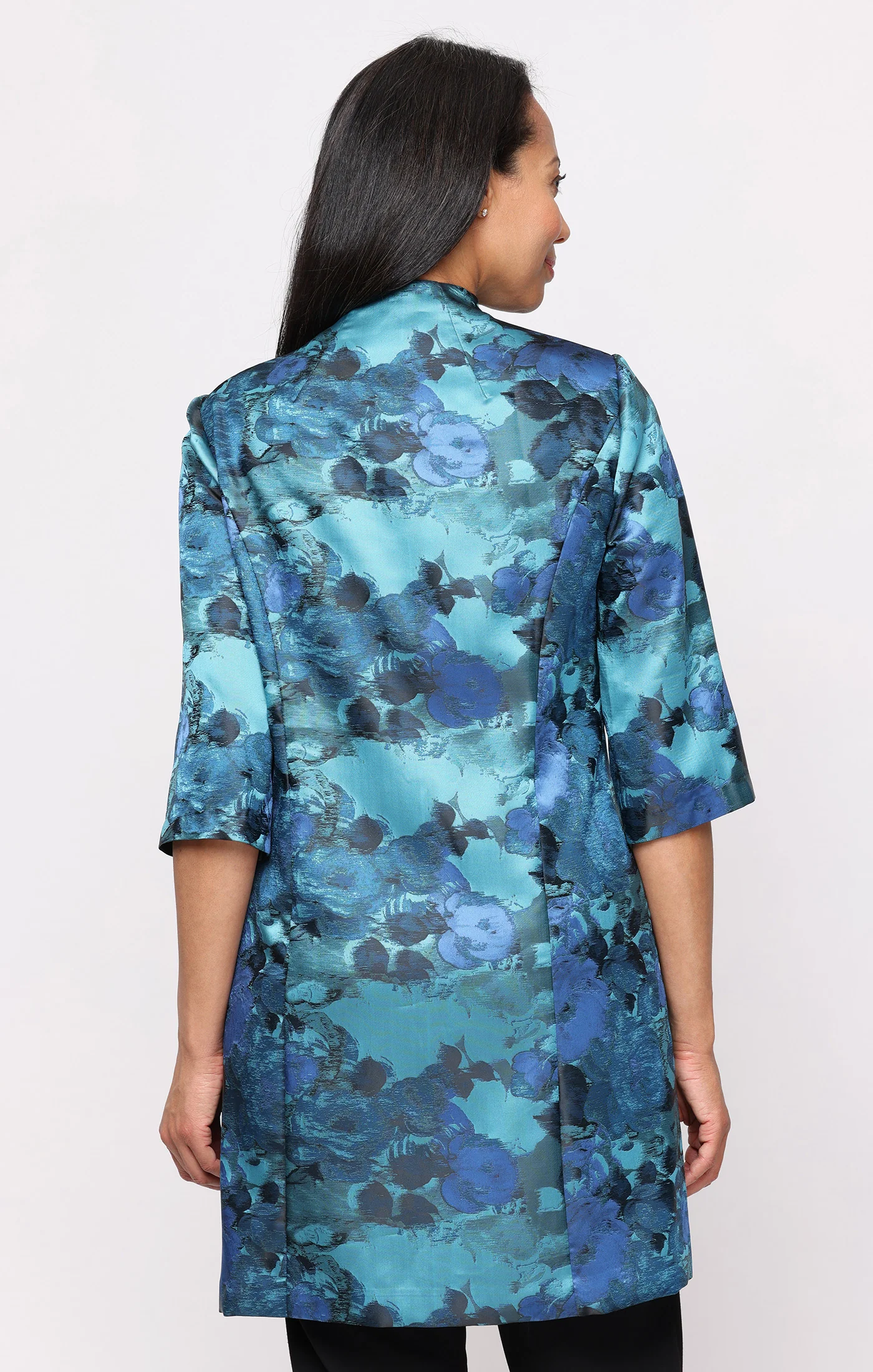 3/4 Sleeve Jacquard Elongated Twinset - Image 3