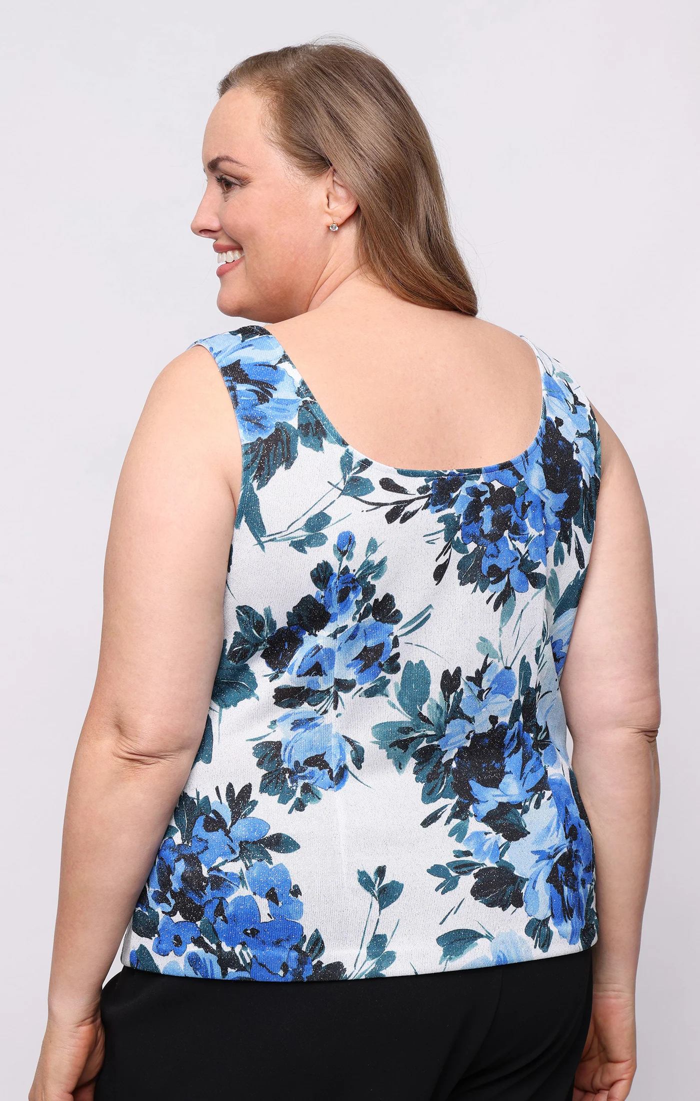 Plus - Metallic Knit Floral Twinset - Image 4