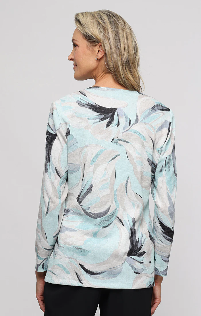 Regular - 3/4 Sleeve Metallic Knit Twinset - Image 3