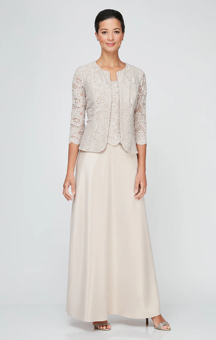 Bethany Glitter Lace Jacket Dress - Image 6