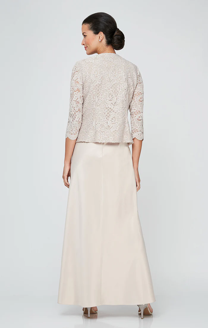 Bethany Glitter Lace Jacket Dress - Image 8