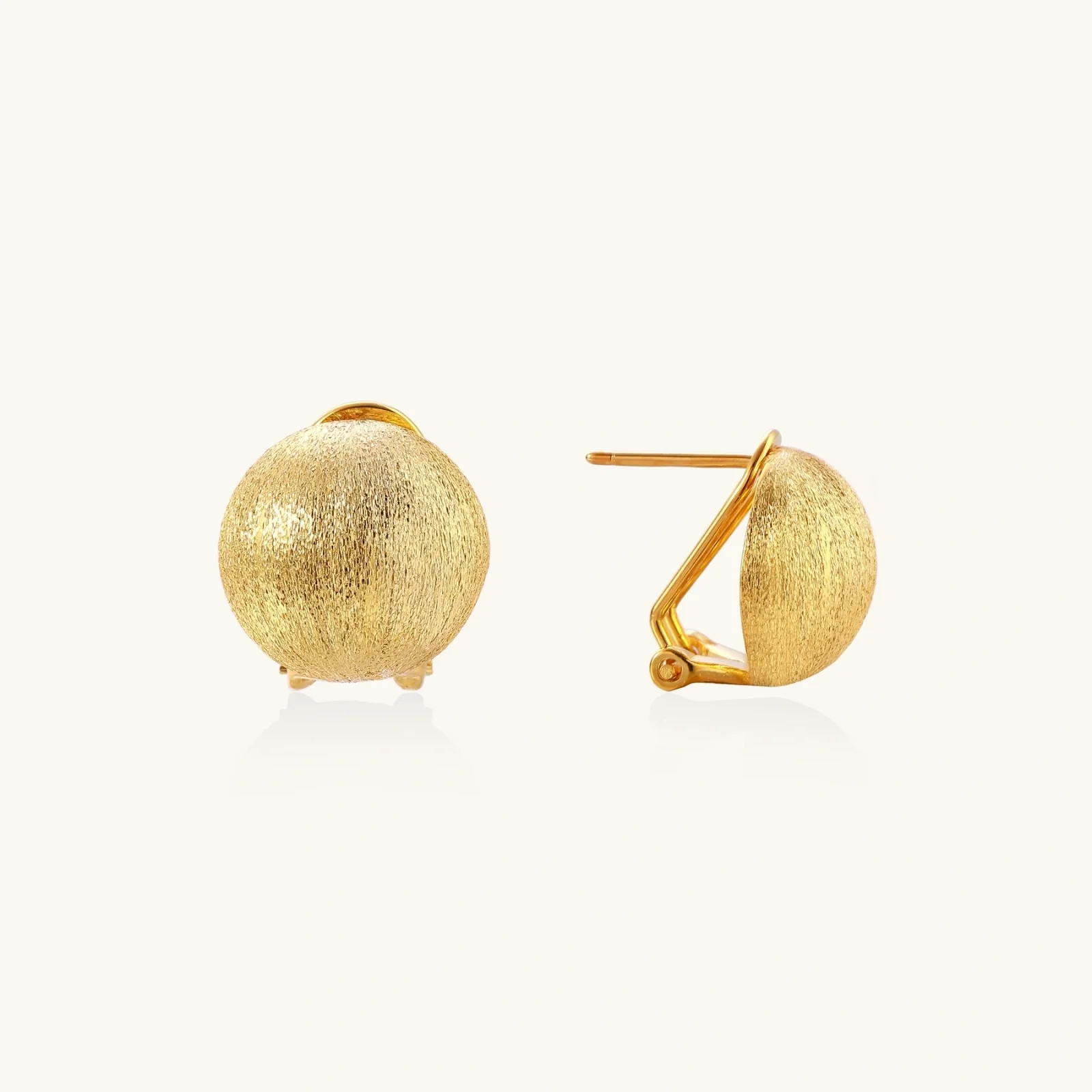 Brushed Gold Dome Clips - Image 3