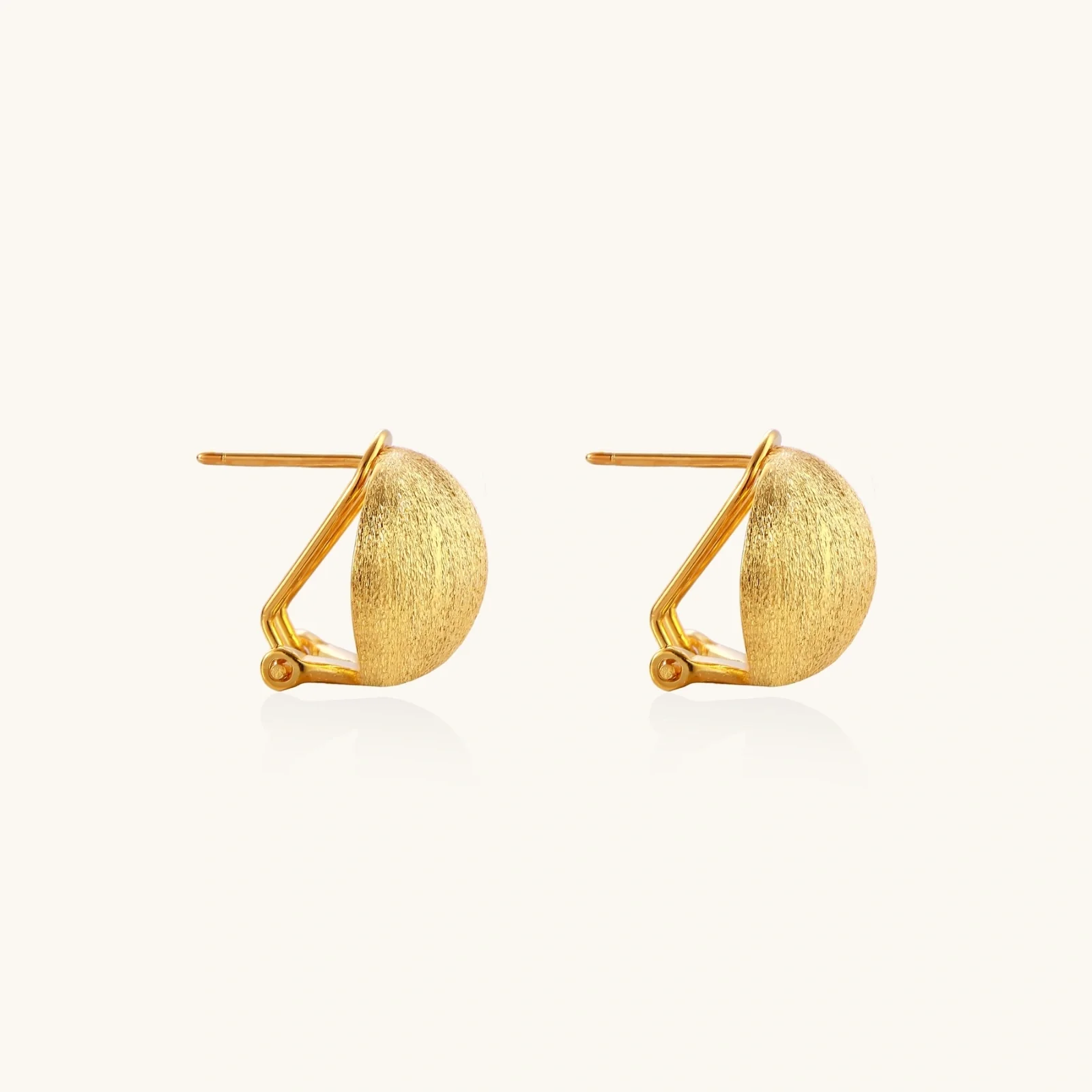 Brushed Gold Dome Clips - Image 4