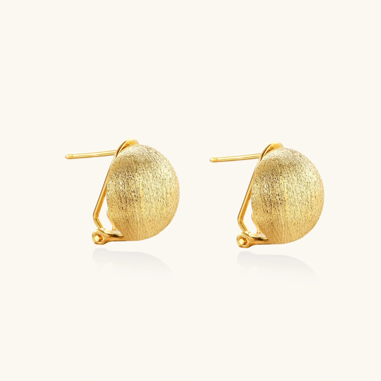 Brushed Gold Dome Clips - Image 5