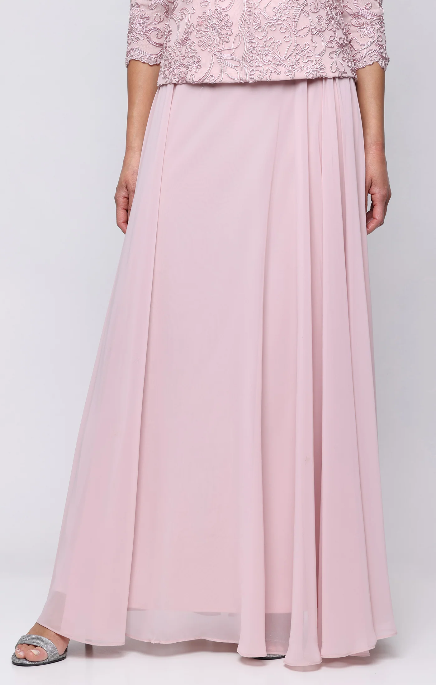 Petite Long Chiffon Full Skirt