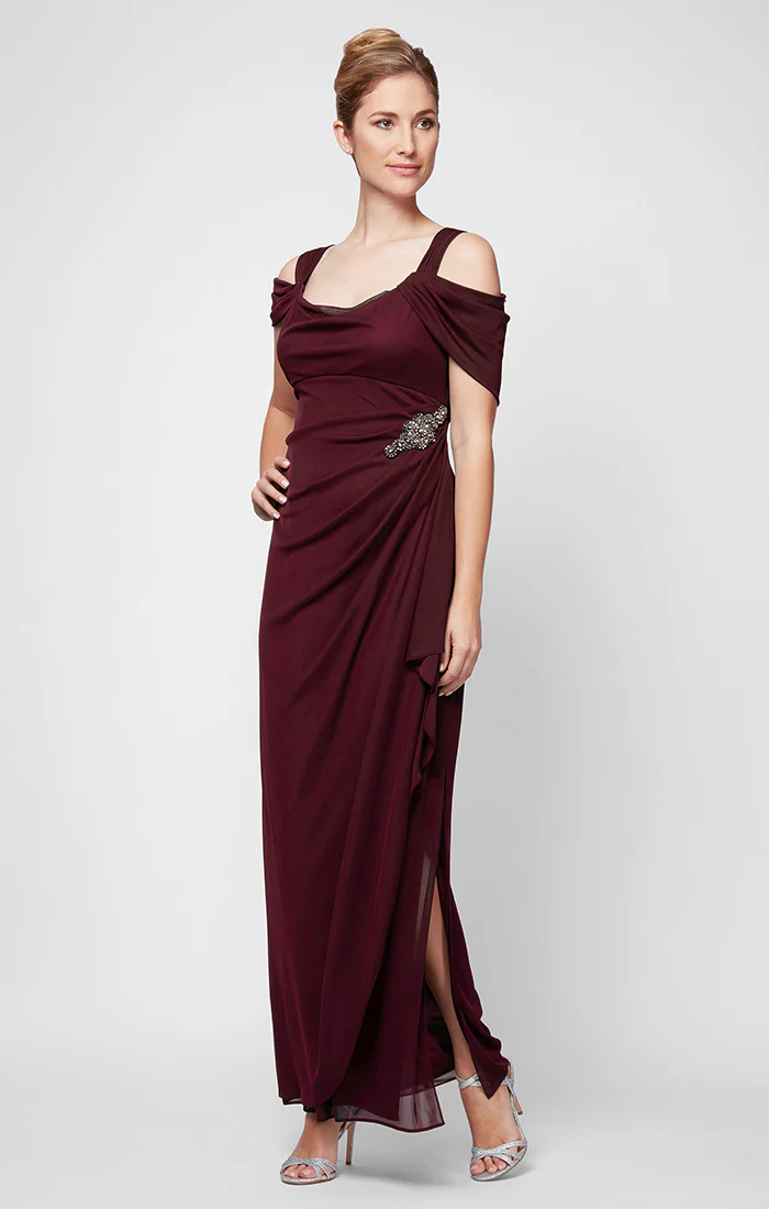 Camille Cowl Neck Gown - Image 3