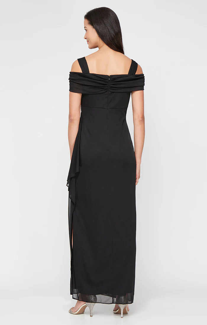 Lindsay Cold Shoulder Mesh Gown - Image 6