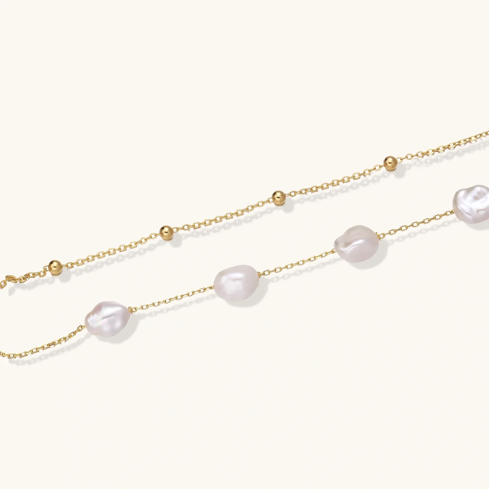 Baroque Pearl Layered Bracelet - Image 3