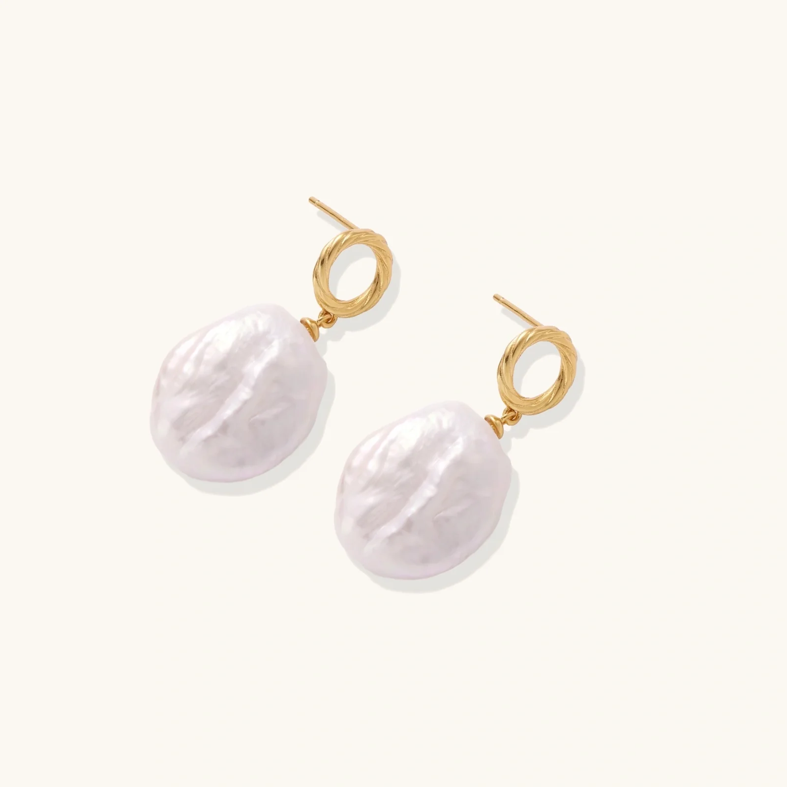 Pearl Glow Drop Earrings - Image 4