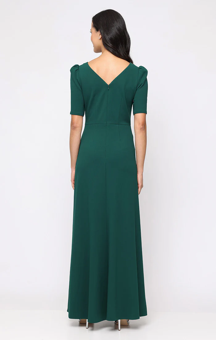 Ashley Stretch Crepe Elbow Sleeve Dress - Image 6