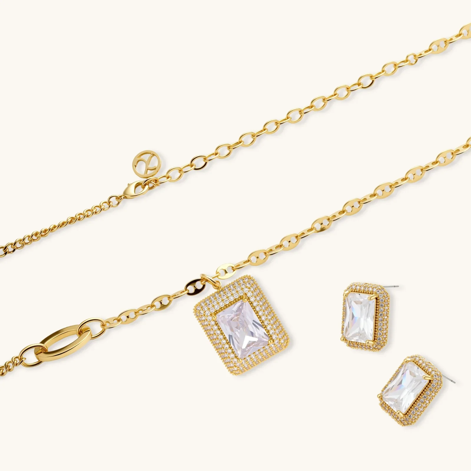 Emerald Cut Halo Set - Image 4