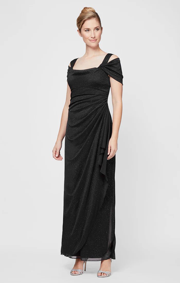 Hannah Glitter Mesh Gown - Image 10