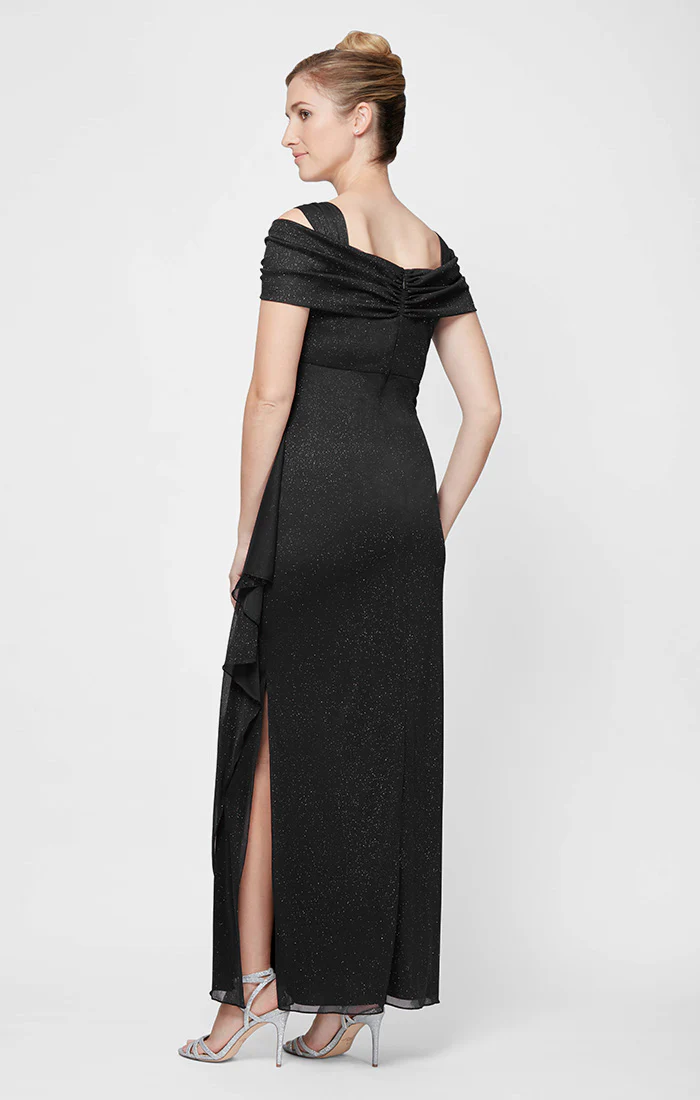 Hannah Glitter Mesh Gown - Image 11