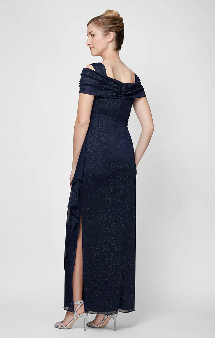Hannah Glitter Mesh Gown - Image 5