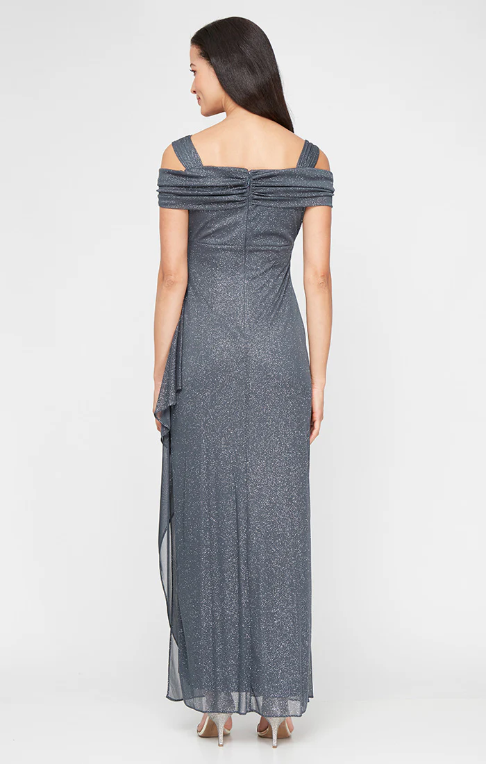 Hannah Glitter Mesh Gown - Image 8