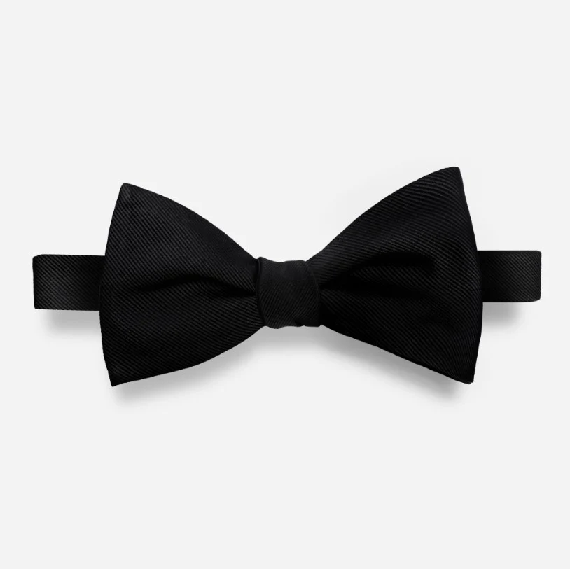 Grosgrain Solid Bow Tie