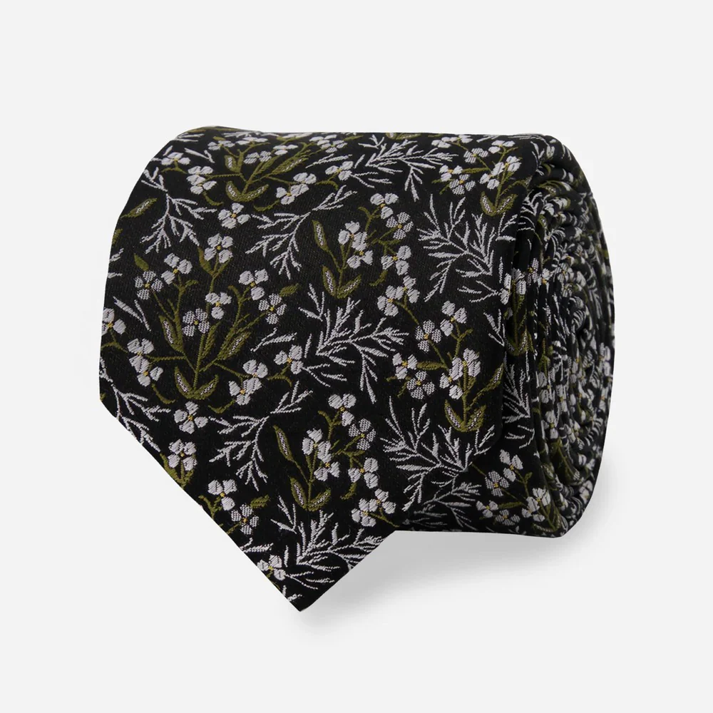 Kelly Ventura x The Tie Bar Primrose Black Tie