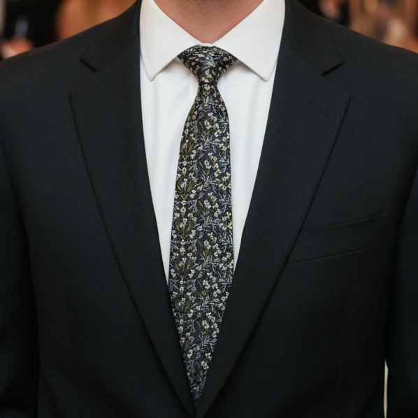 Kelly Ventura x The Tie Bar Primrose Black Tie - Image 5