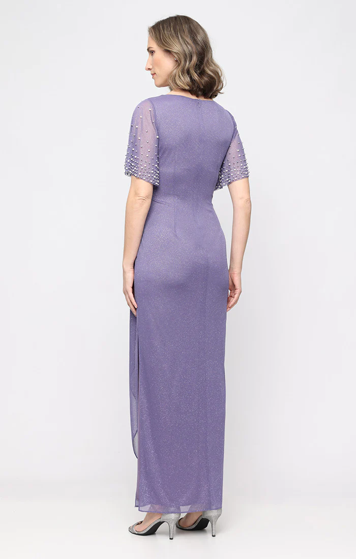 Regular - Gracie Empire Waist Glitter Mesh Dress - Image 3