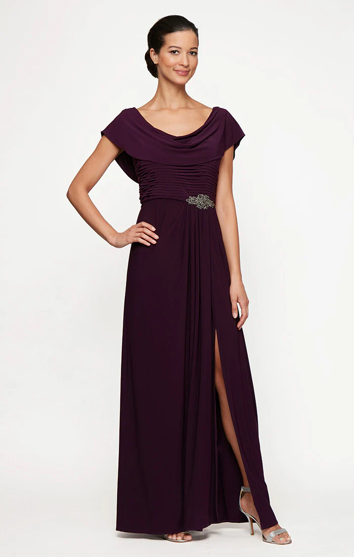 Celeste A-Line Matte Jersey Dress - Image 3