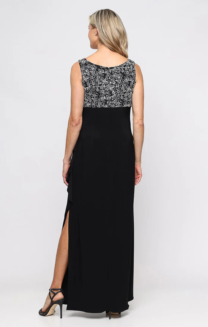 Regular - Empire Waist Corded Lace Dress with Bolero Jacket - Image 4