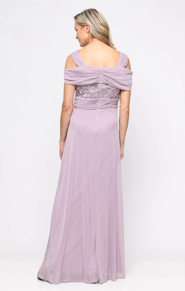 Regular - Empire Waist Cold Shoulder Gown - Image 3