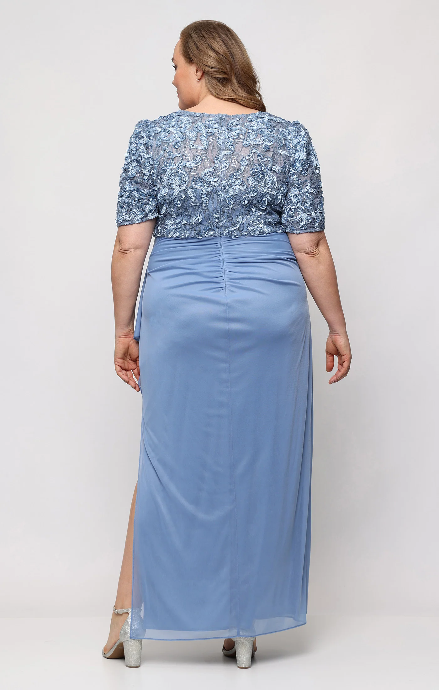 Plus Rebecca Puff Sleeve Detail Dress - Image 14