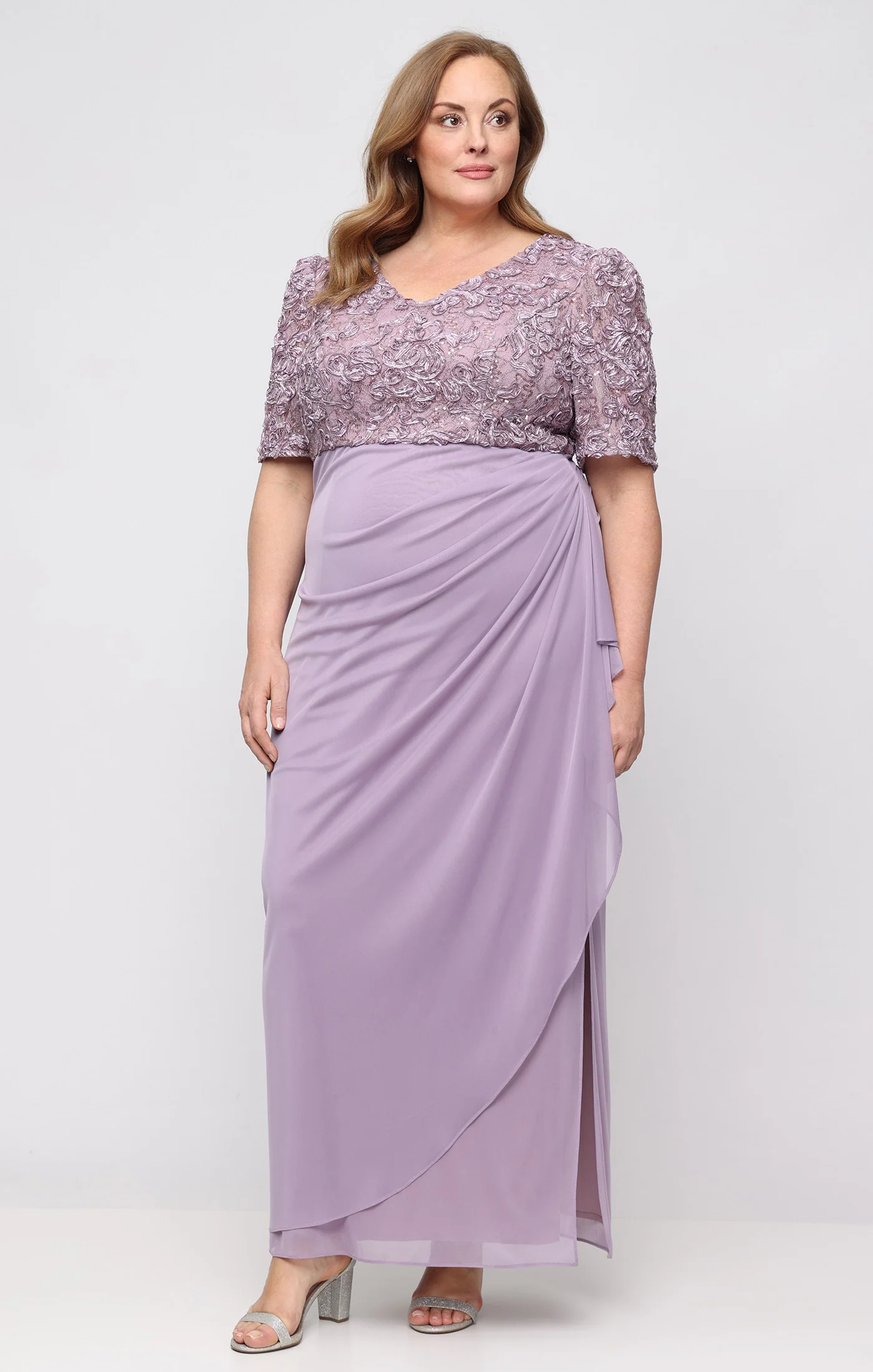 Plus Rebecca Puff Sleeve Detail Dress - Image 6