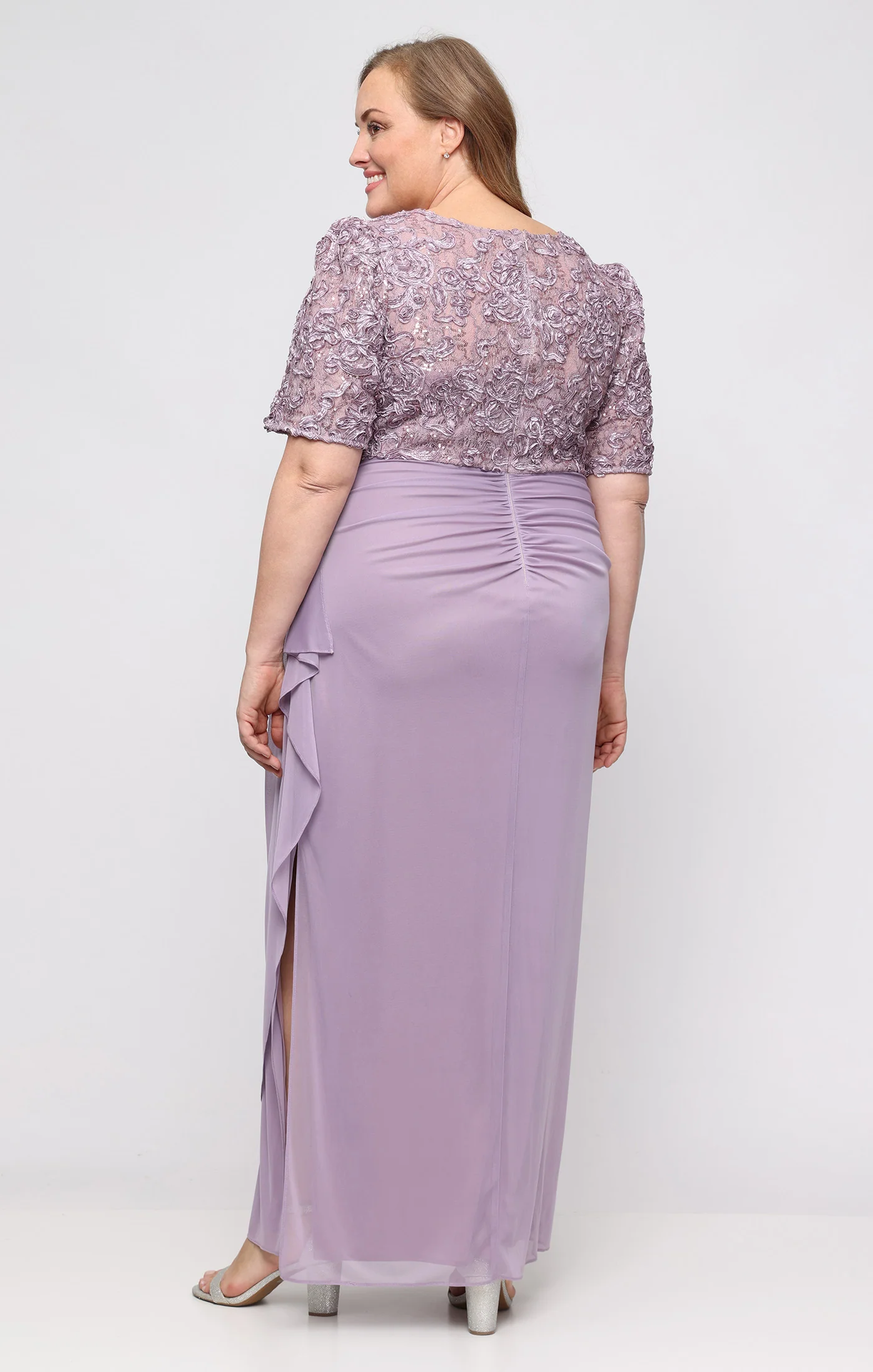 Plus Rebecca Puff Sleeve Detail Dress - Image 8