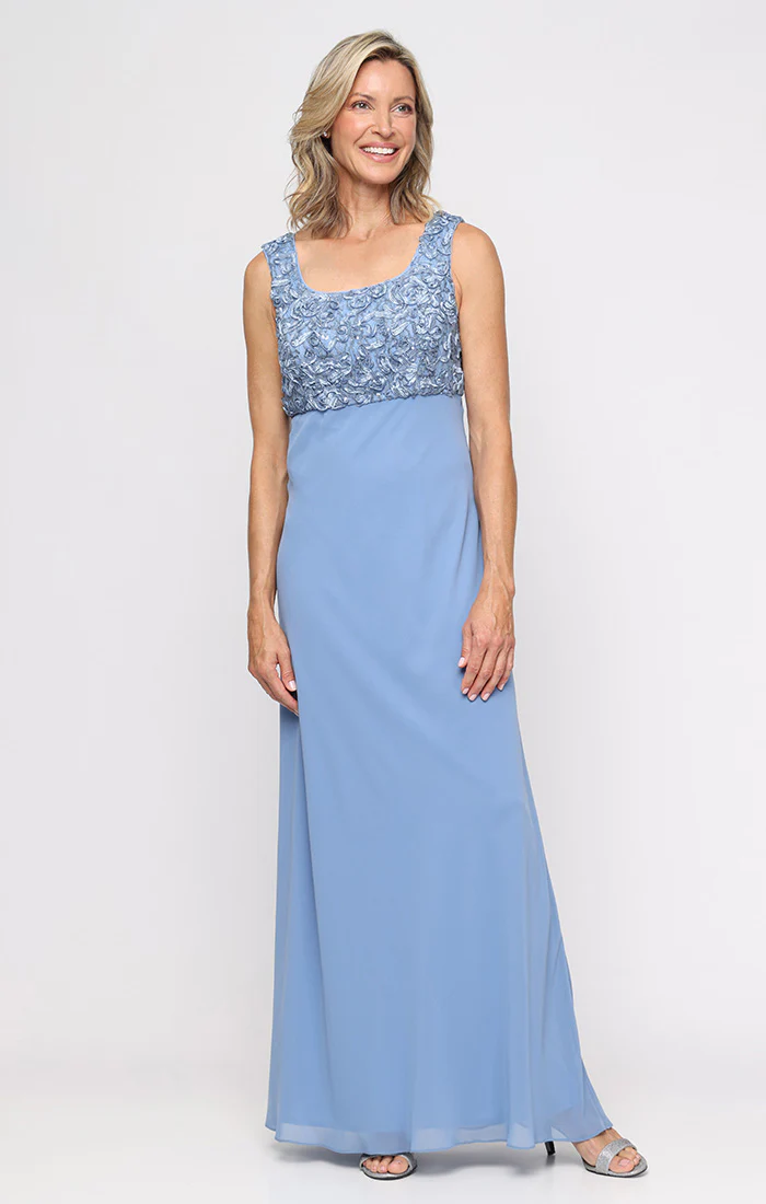 Empire Waist Dress with Soutache Lace Bodice & Jacket - Image 16