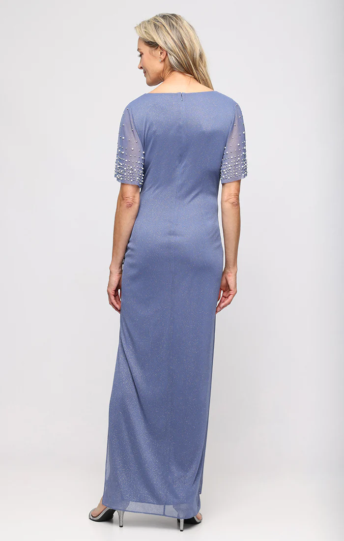 Gracie Empire Waist Glitter Mesh Dress - Image 3