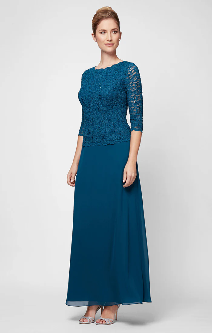 Juliet Sequin Lace & Chiffon Gown - Image 7