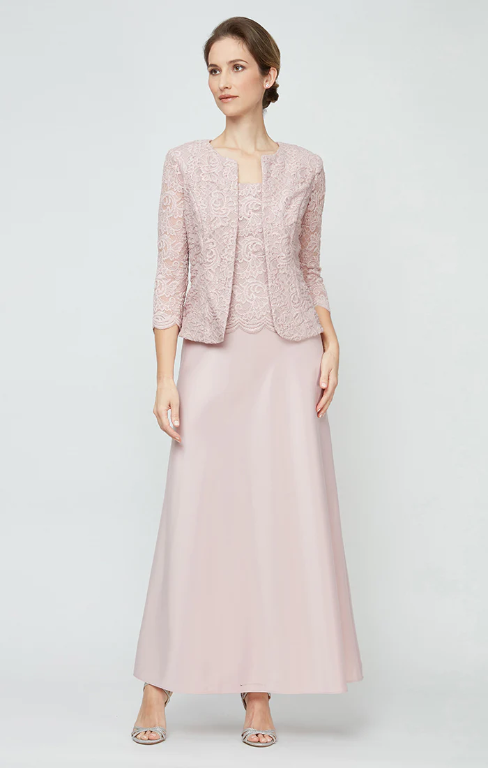 Bethany Glitter Lace Jacket Dress - Image 9