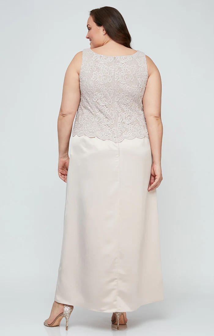 Plus Bethany Glitter Lace Jacket Dress - Image 16