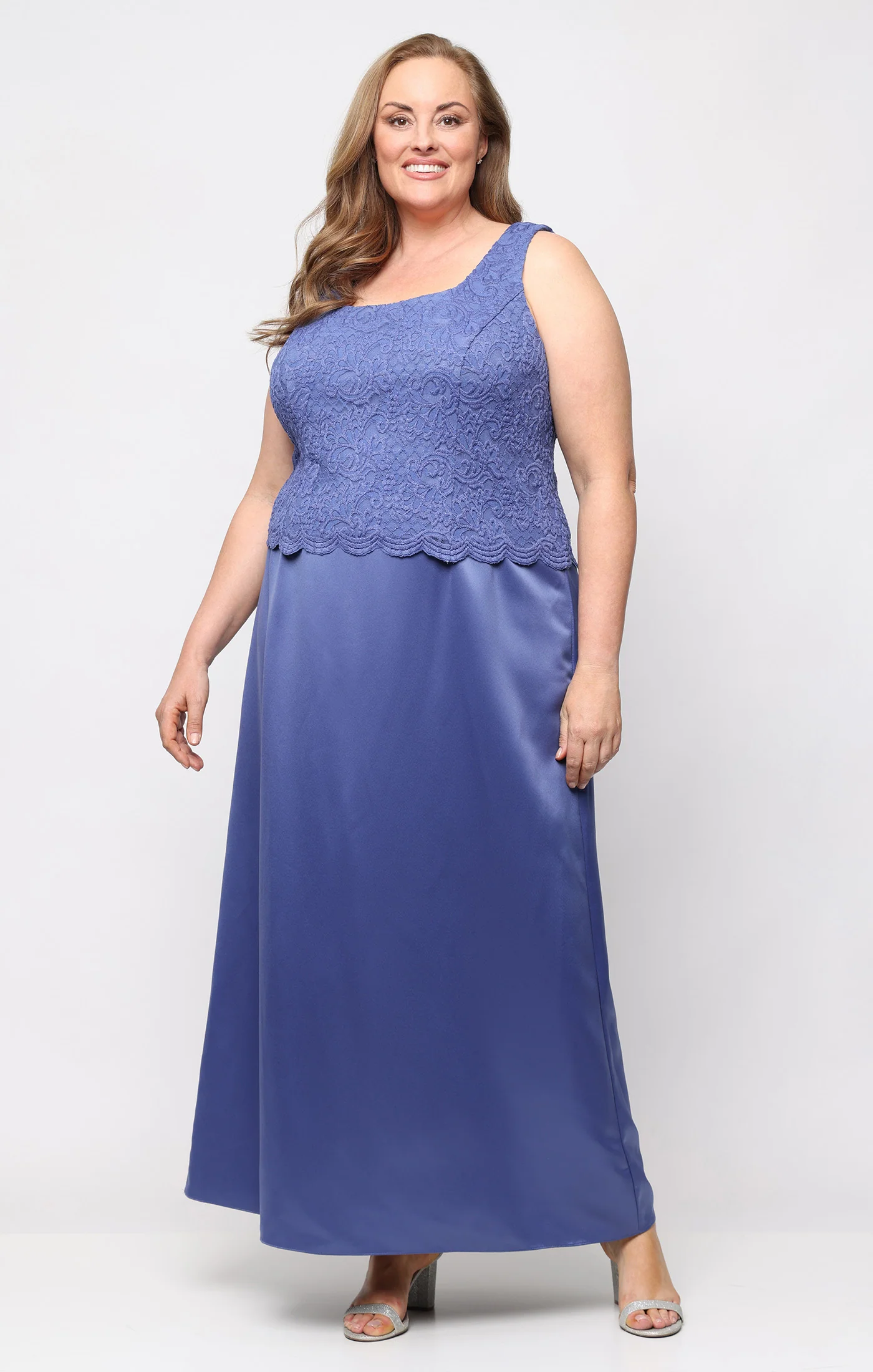 Plus Bethany Glitter Lace Jacket Dress - Image 18