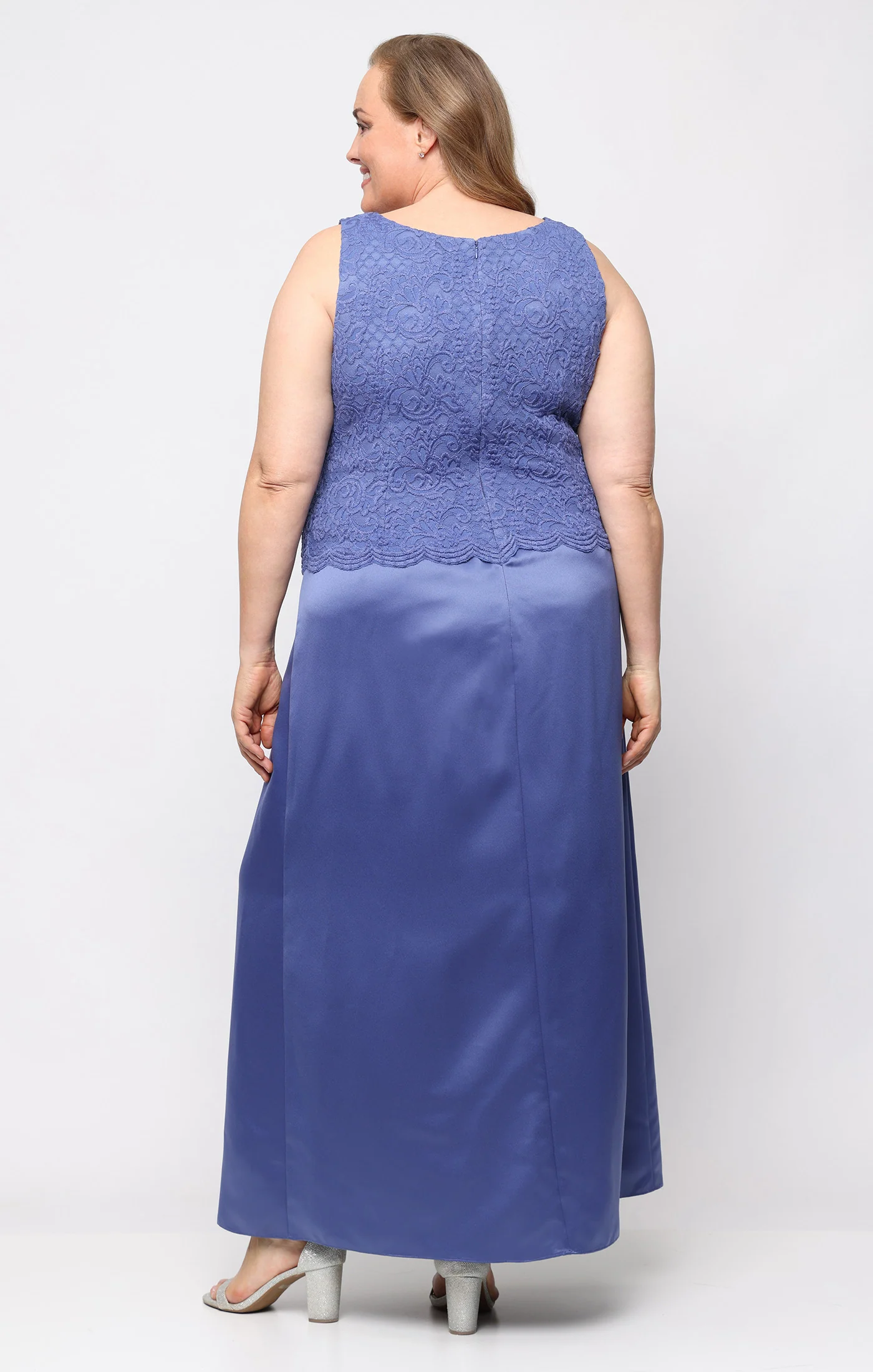 Plus Bethany Glitter Lace Jacket Dress - Image 20