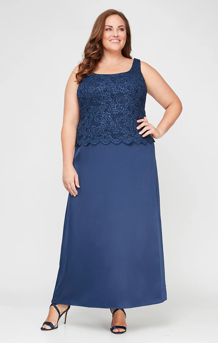 Plus Bethany Glitter Lace Jacket Dress - Image 6