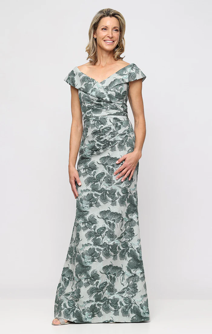 Regular - Floral Jacquard Ballgown