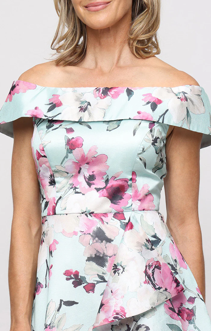 Regular - Long Dress with Foldover Cuff Neckline - Image 2