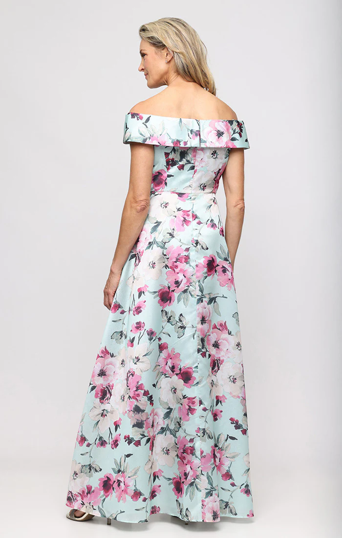 Regular - Long Dress with Foldover Cuff Neckline - Image 3