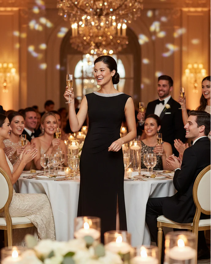 Linda Jersey Column Gown - Image 7