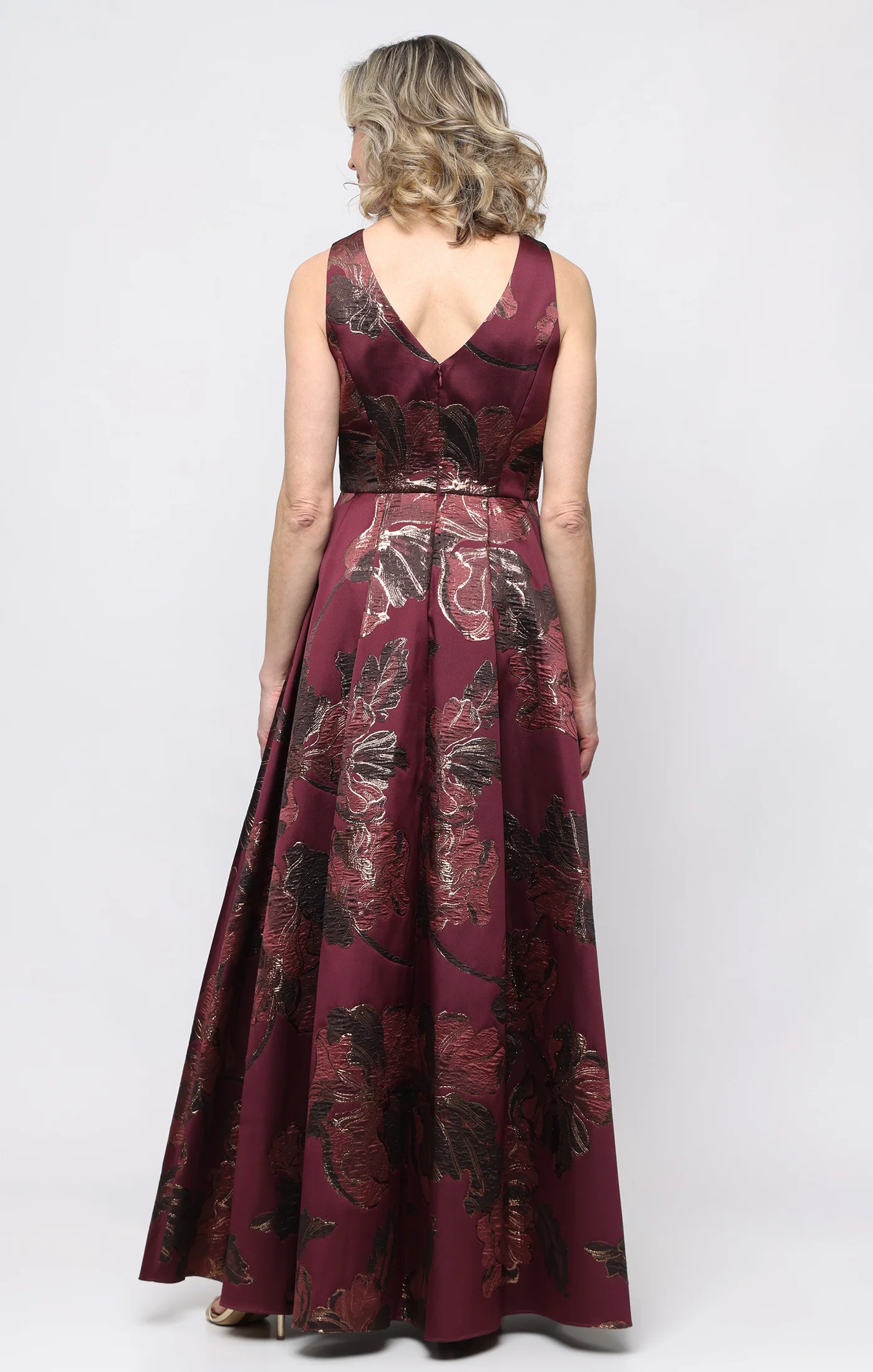 Margot Sleeveless Jacquard Dress - Image 3