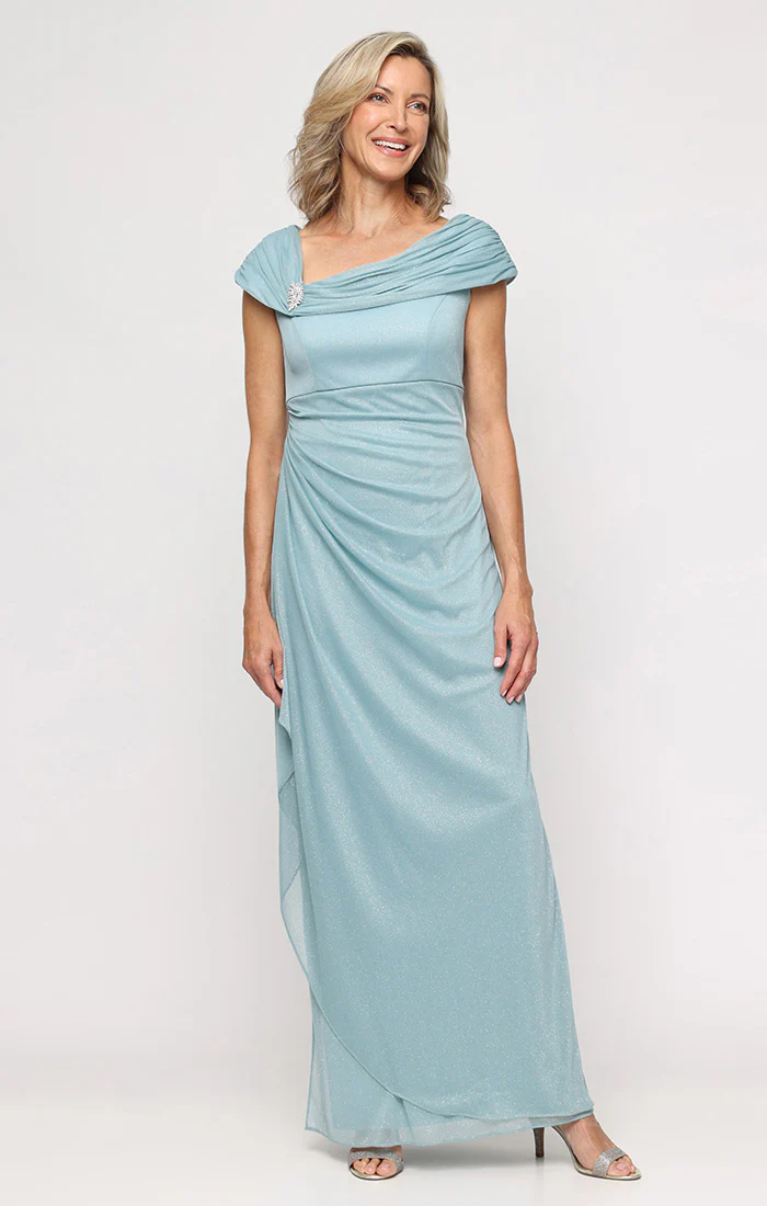 Jessica Glitter Mesh Dress with L-Neckline - Image 4