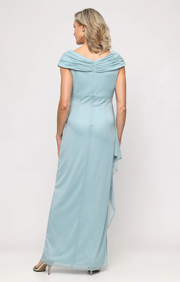 Jessica Glitter Mesh Dress with L-Neckline - Image 6