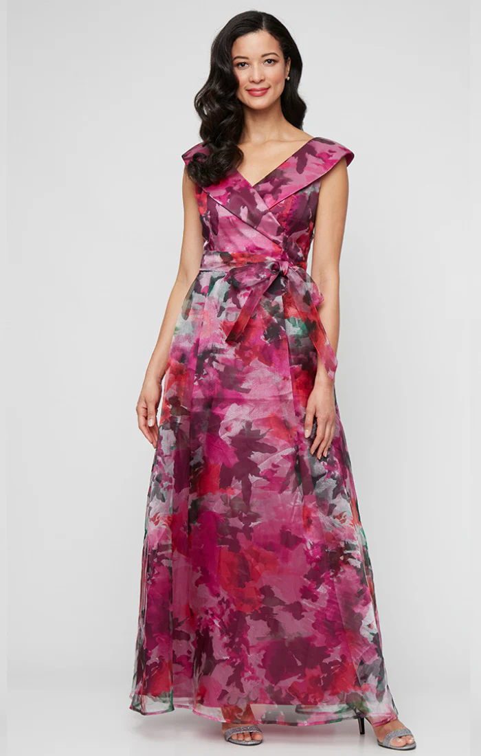 Stacey Floral Organza Gown - Image 4