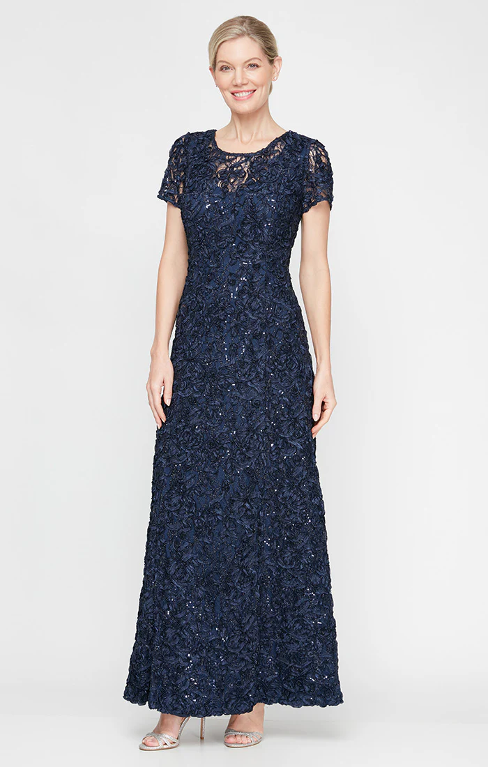 Tiffany Soutache Sequin Lace Dress
