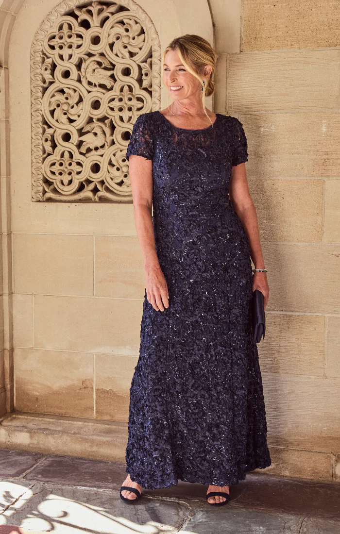 Tiffany Soutache Sequin Lace Dress - Image 3